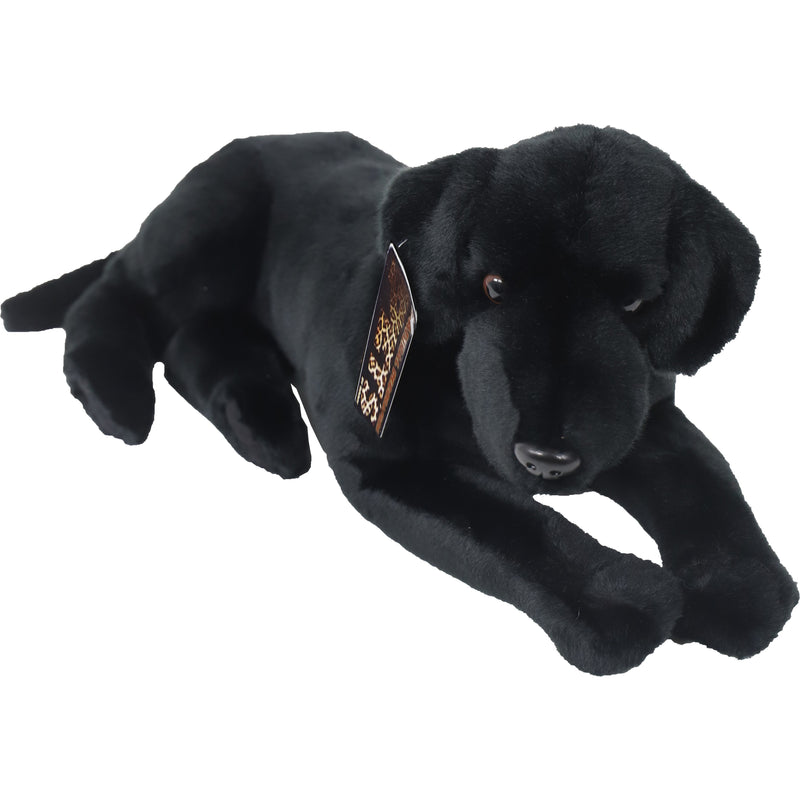 Boony Natural Decoration labrador pluche liggend zwart, 53 cm.