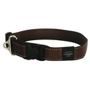 Rogz Landing strip halsband Chocolade Bruin XXL 50-80 Cm - Dierplezier.nl