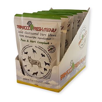 Farm Food Pouch Pens hart 6x300 Gram