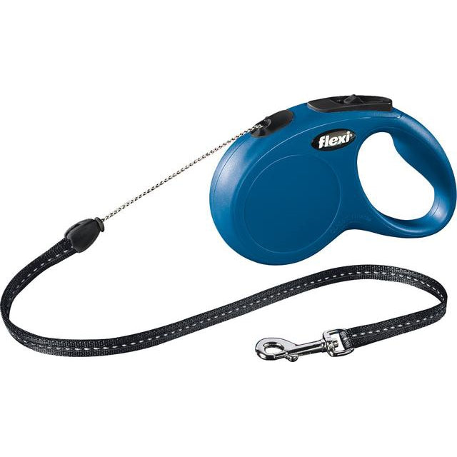 Flexi rollijn CLASSIC cord S, blauw. (5 meter) - Dierplezier.nl