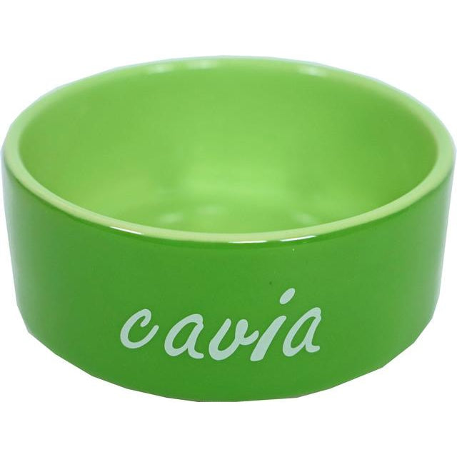Cavia-eetbak steen Ø 12 cm, groen. - Dierplezier.nl