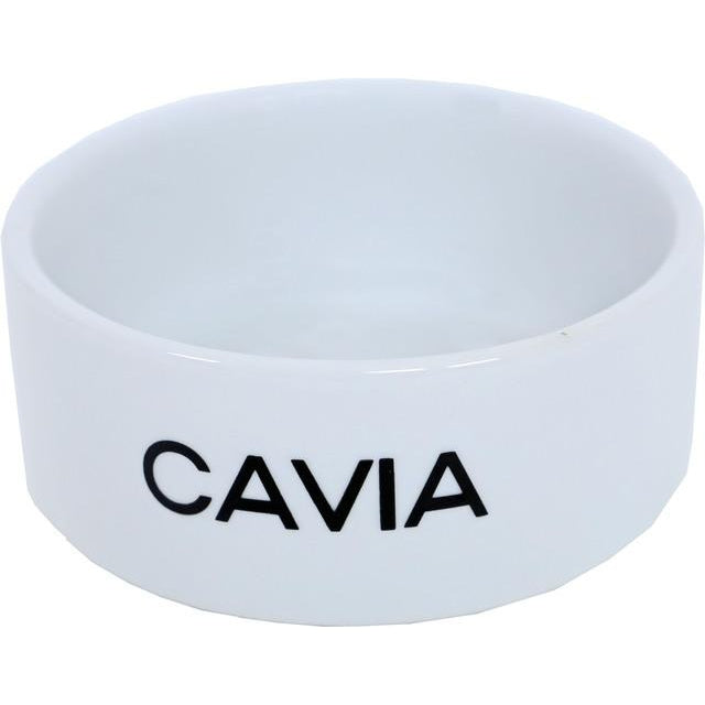 Cavia-eetbak steen wit, Ø 12 cm. - Dierplezier.nl