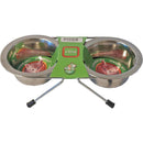 Dinner-set, inclusief RVS bakken Ø 10,5 cm. - Dierplezier.nl