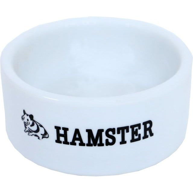 Hamster eetbak steen wit, Ø 6 cm. - Dierplezier.nl
