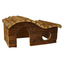 Konijnen Knaagdierhuis golfdak 'Natural', - Dierplezier.nl