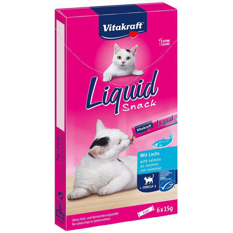 Liquid Snack met zalm en omega 3 - Dierplezier.nl