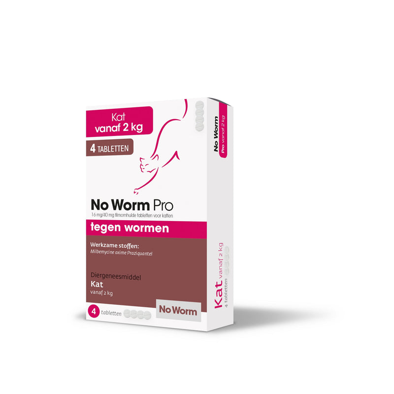 No Worm Pro Kat vanaf 2kg  2 / 4 Tabletten