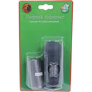 Poepzak dispenser koker grijs, inclusief 2x20 poepzakjes. - Dierplezier.nl