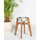 CaniRise houten voeding standaard inclusief RVS bak