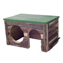 Cavia houten Blokhut,  29x19x17 cm. - Dierplezier.nl