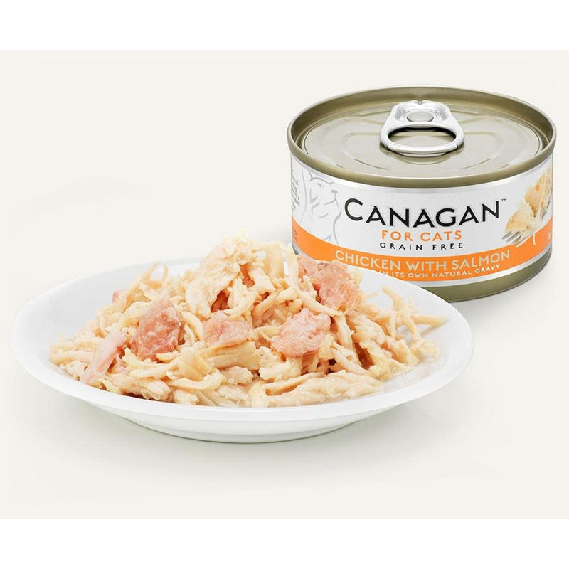 Canagan Kip & Zalm 75 Gram - Dierplezier.nl
