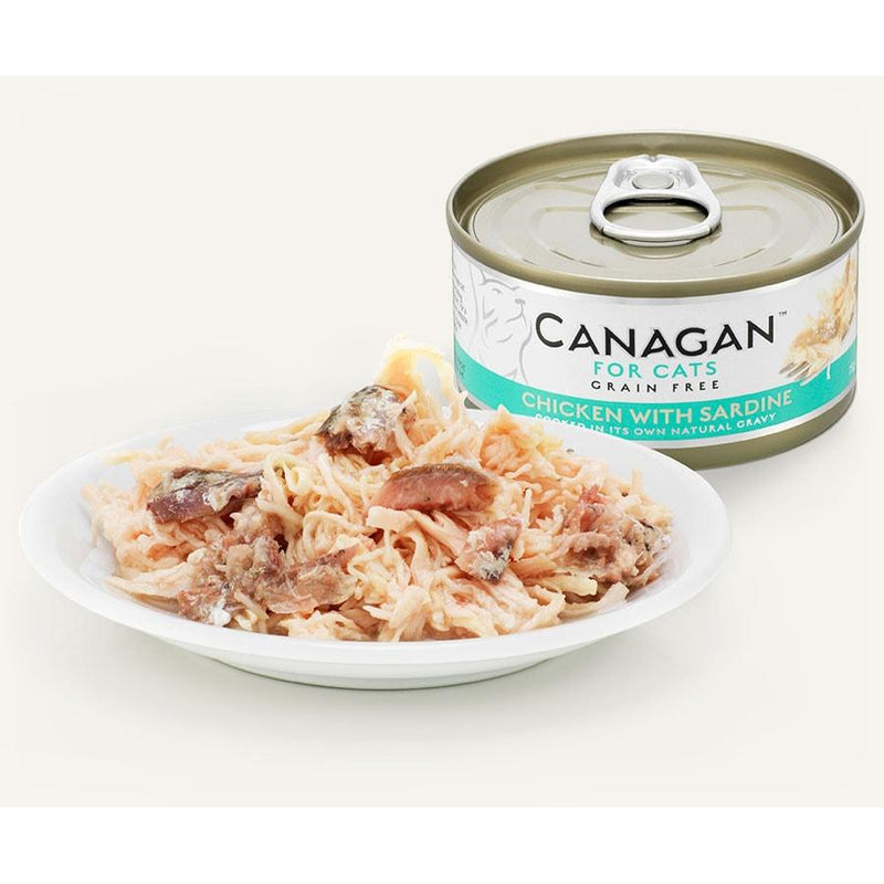 Canagan Kip & sardine 75 Gram - Dierplezier.nl