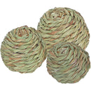 Boon grasbal geweven met bel