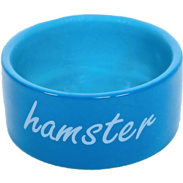 Hamster eetbak steen Ø 8 cm, blauw. - Dierplezier.nl