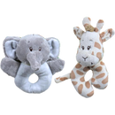 Honden speelgoed Boon Puppy pluche olifant of giraffe, 13 cm met geluid
