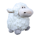 Honden speelgoed Boon pluche schaap beige, 18 cm met piep.