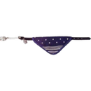 Katten halsbanden Volwassen Boon Kattenhalsband suède met zakdoek, blauw.