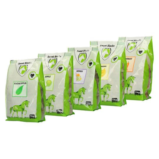 Sweet Blocks Paard Snack 1kg Diverse Smaken - Dierplezier.nl